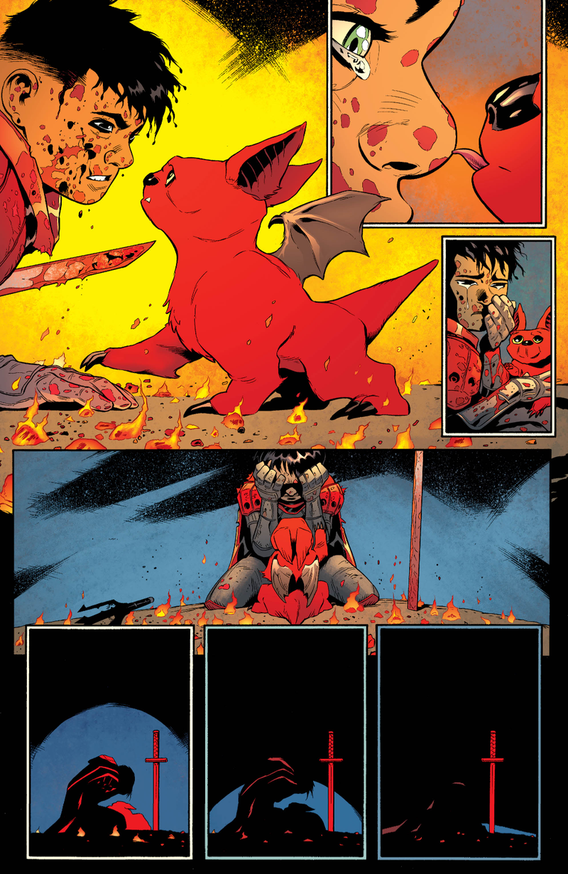 Illustration for article titled Exclusive DC preview: Damian meets his furry flying pet in Robin: Son Of Batman #6